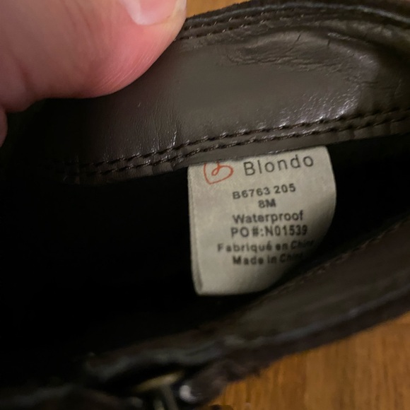 BLONDO brown suede waterproof, insulated ankle boots, 8M - Picture 3 of 7